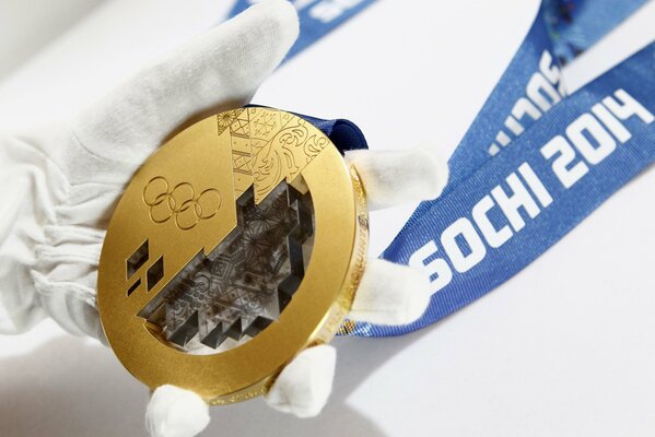 Sotschi 2014 Olympische Goldmedaille