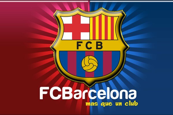 The emblem of the Barcelona Football Club