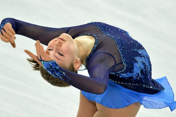 The night sky of our figure skater