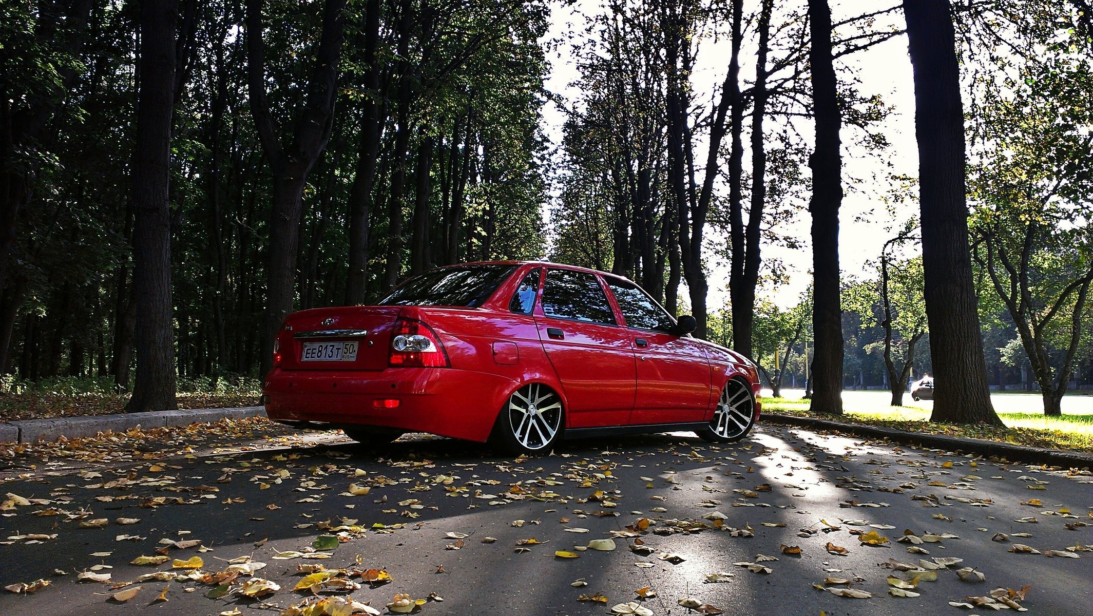 lada 2170 priora llantas carretera rojo muy priora