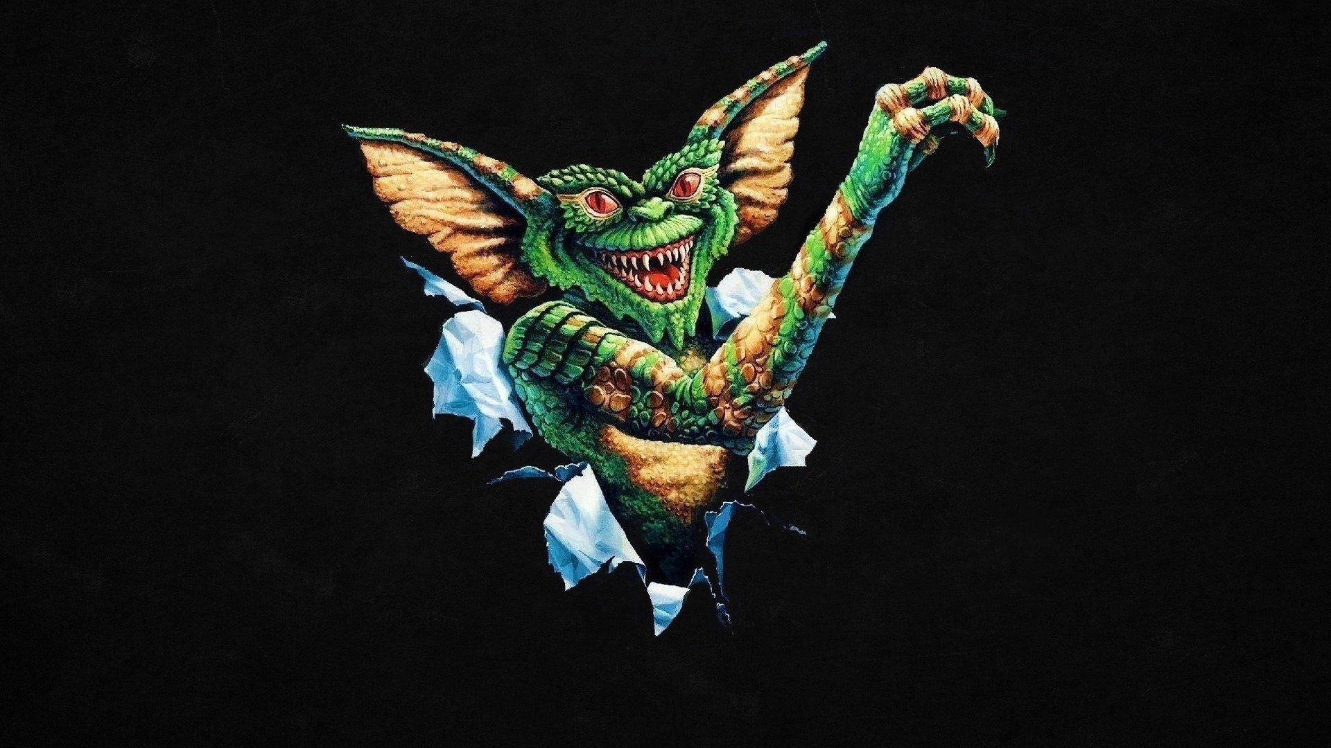 gremlins negro monstruo gremlins fondo