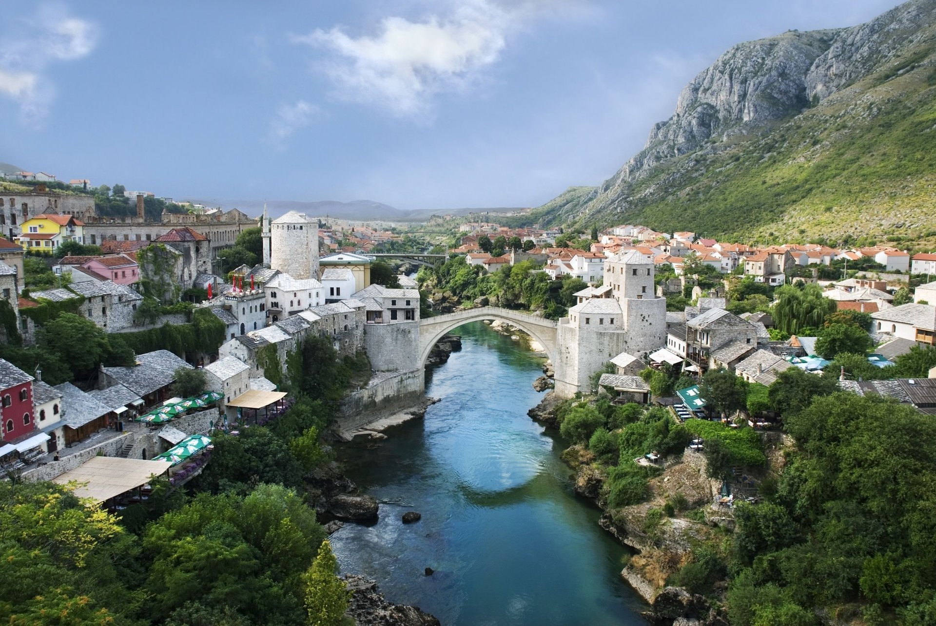 the old bridge in mostar bosnia and herzegovina