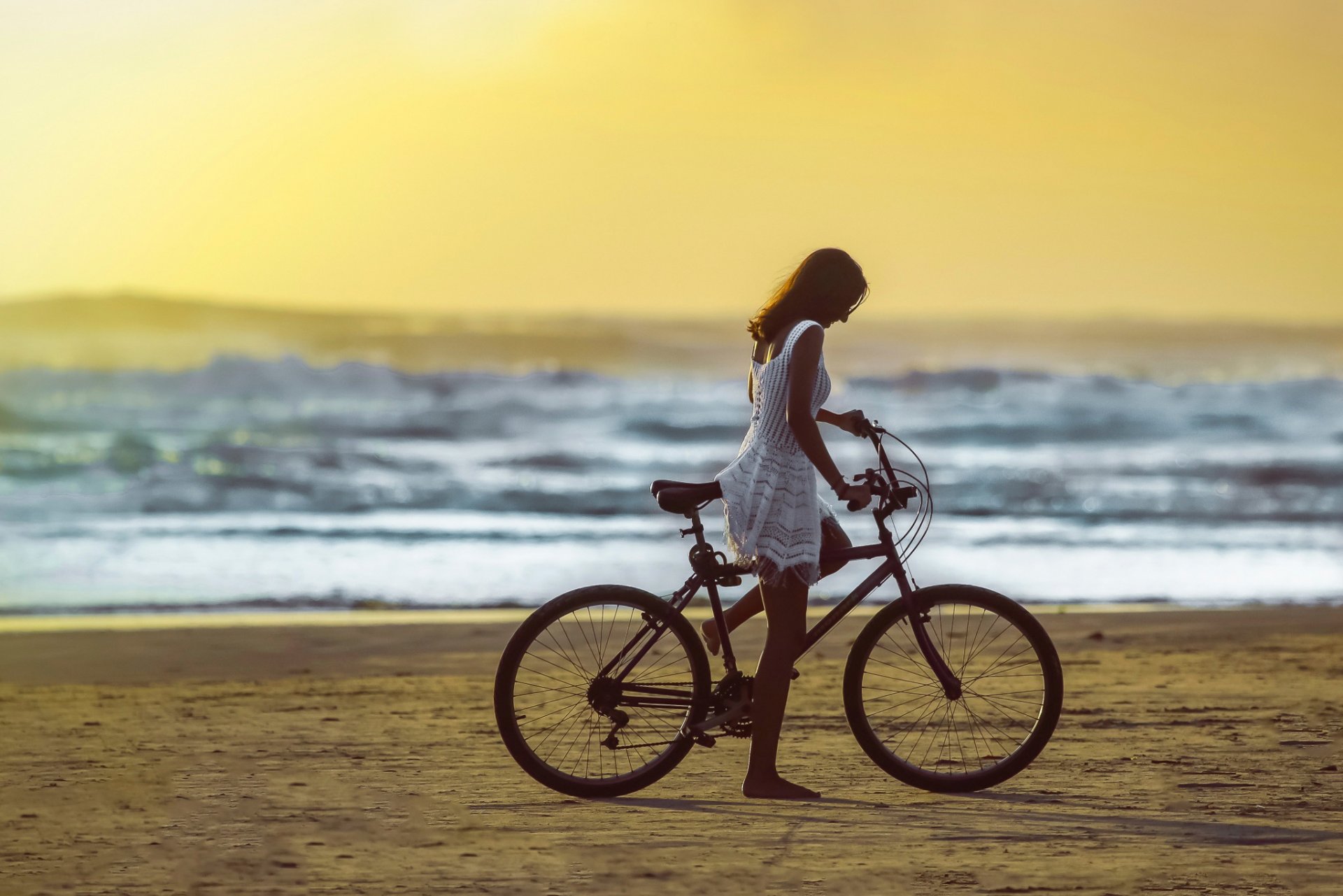 playa chica bicicleta