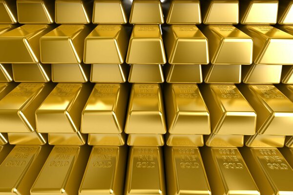 Le symbole de la richesse est les lingots d or