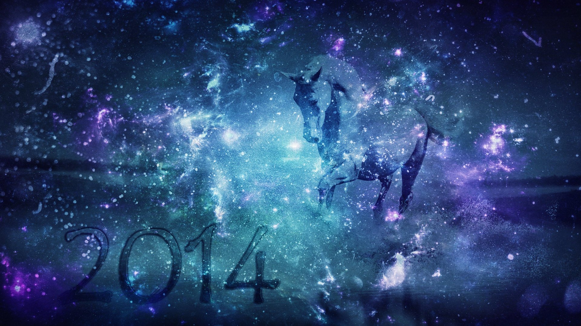 cheval horse espace space new year new year