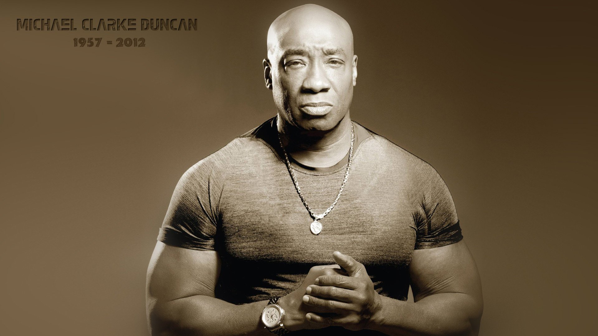 michael clark duncan michael clarke duncan schauspieler uhren t-shirt