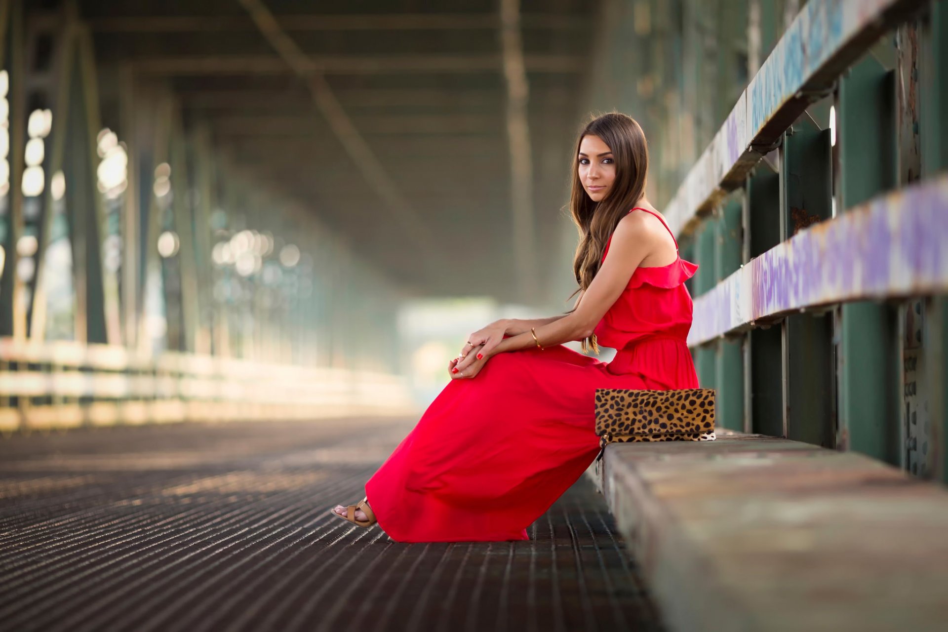 red dress in red fashion photography