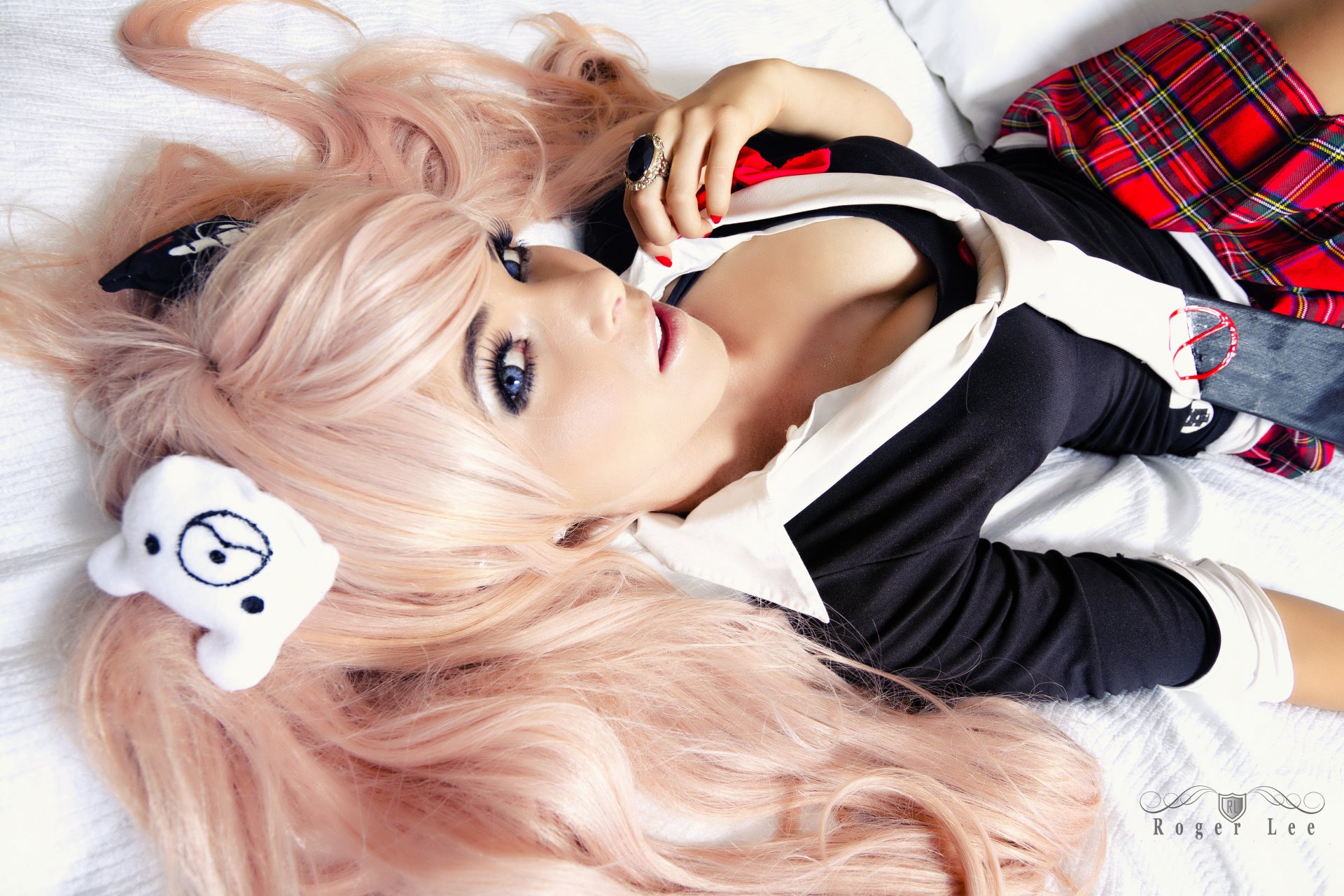 junko enoshima danganronpa girl cosplay is view decoration form