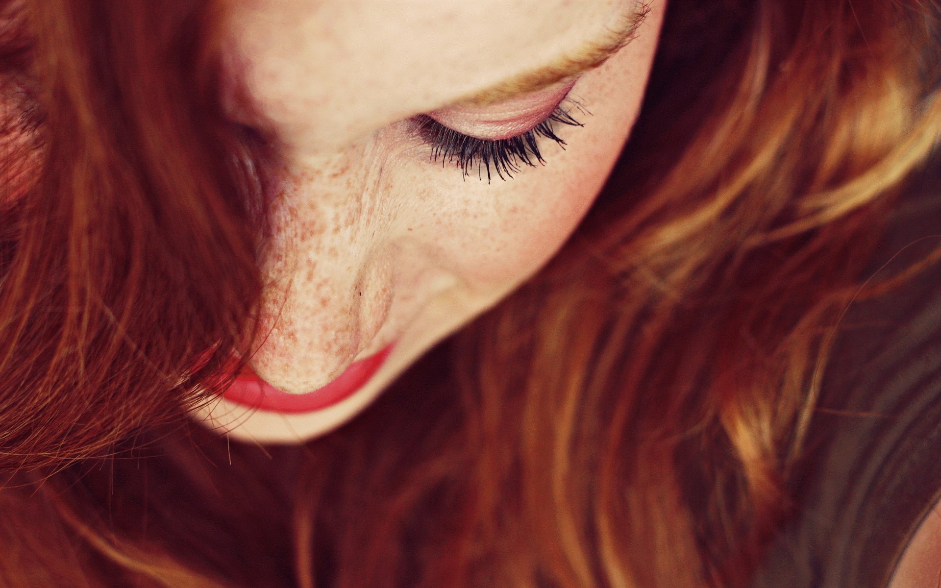 rousse fille cheveux