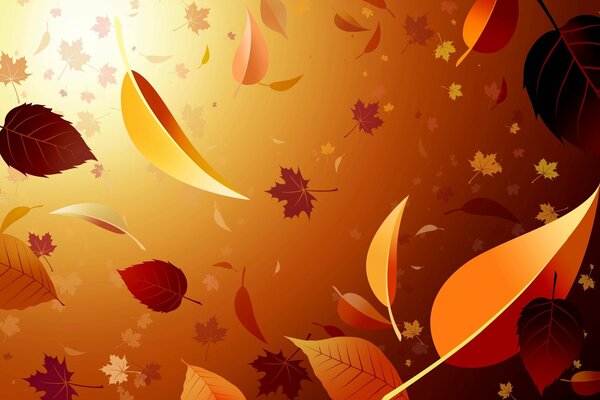 Herbst fällt Blätter erinnern alle an dich