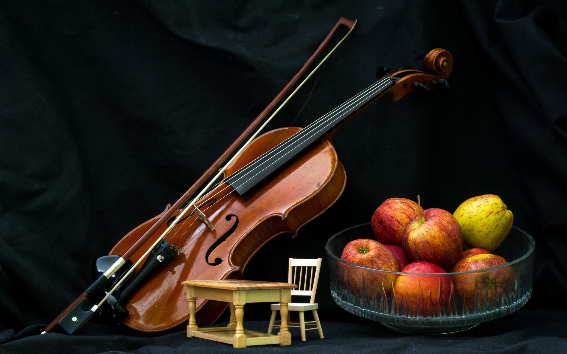 pommes violon musique