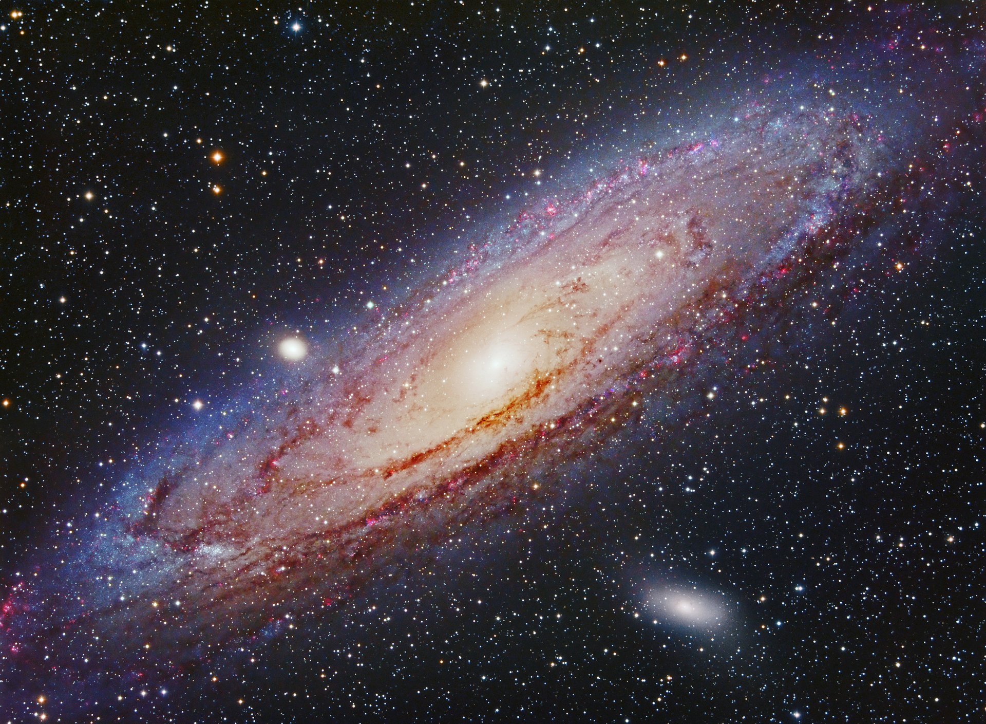 galaxie m31 sterne raum