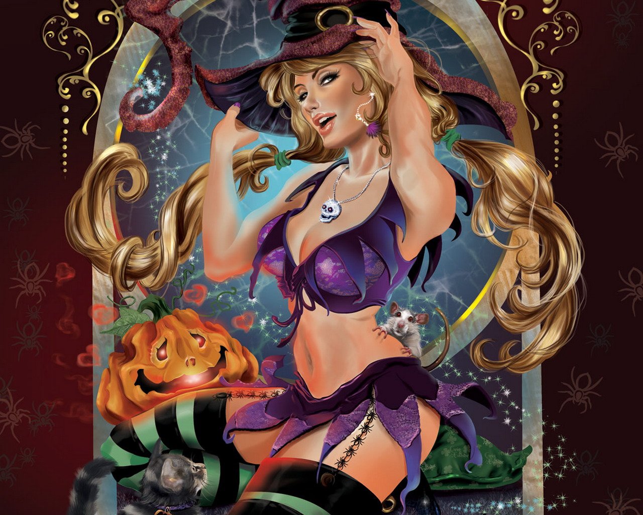 ragazza halloween fantasia