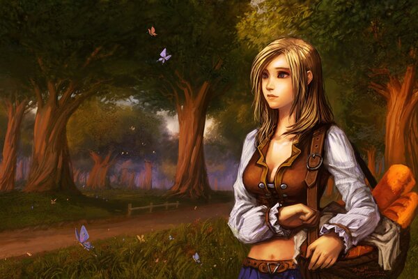 Una chica en el camino a world of warcraft