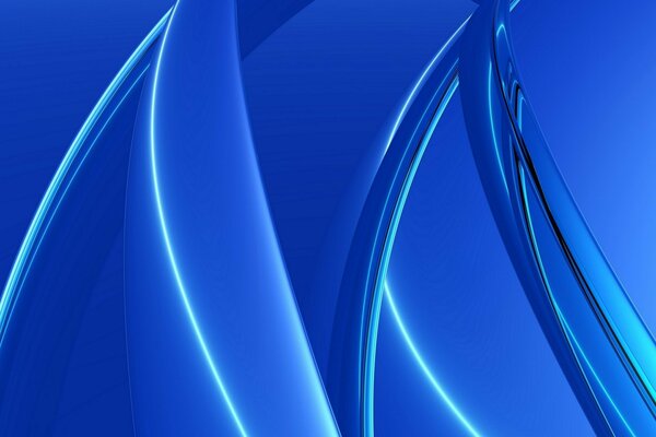 Beautiful blue wallpaper, with triangles, arcs