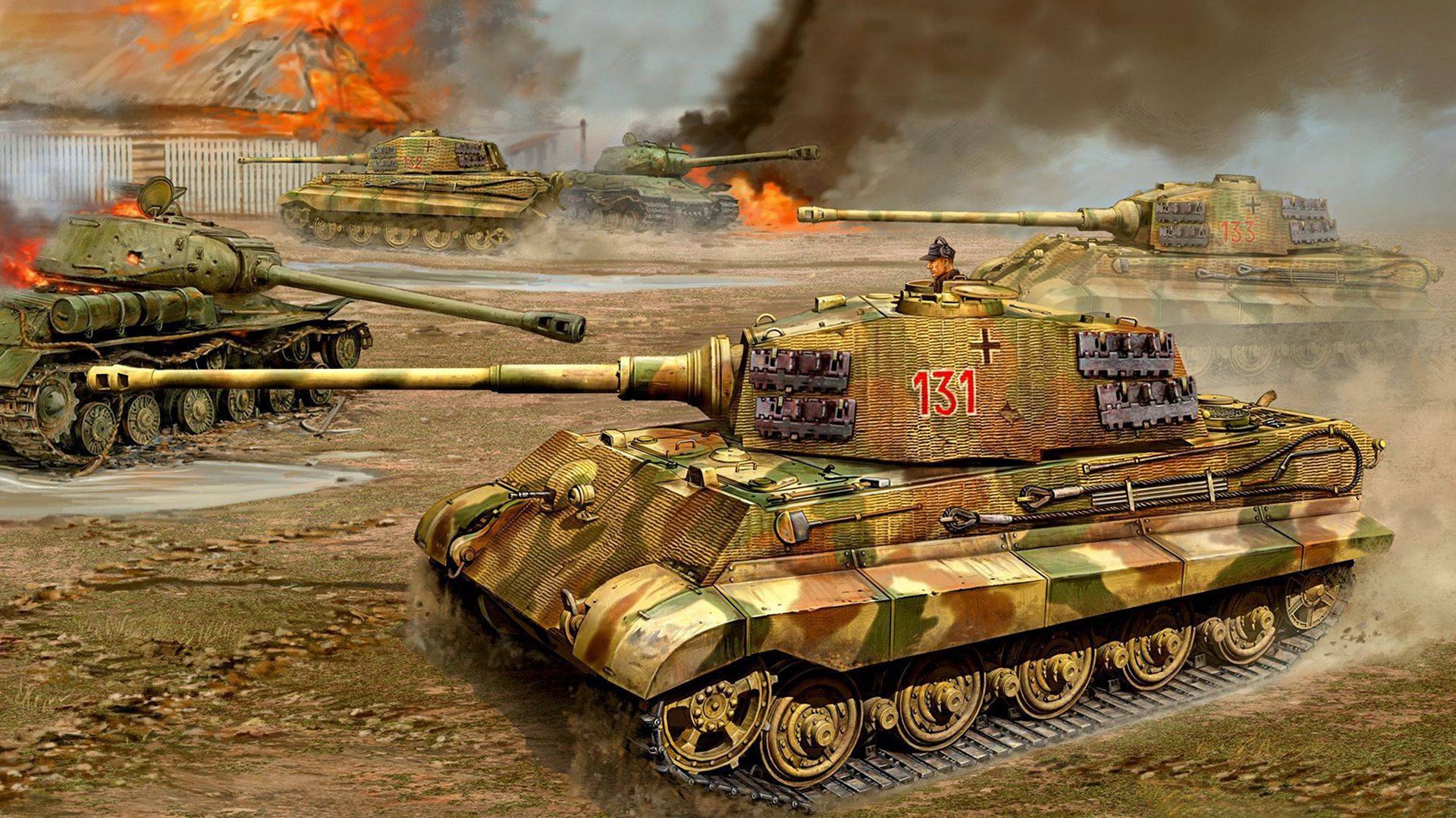 czołg ciężki tiger ii flames of war panzerkampfwagen vi tiger ii