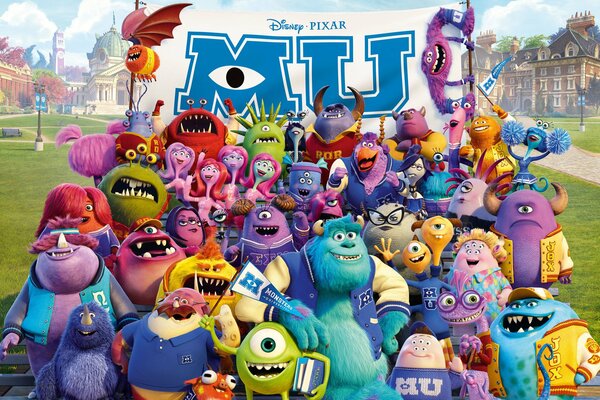 Monsters University. Dibujos animados de Pixar