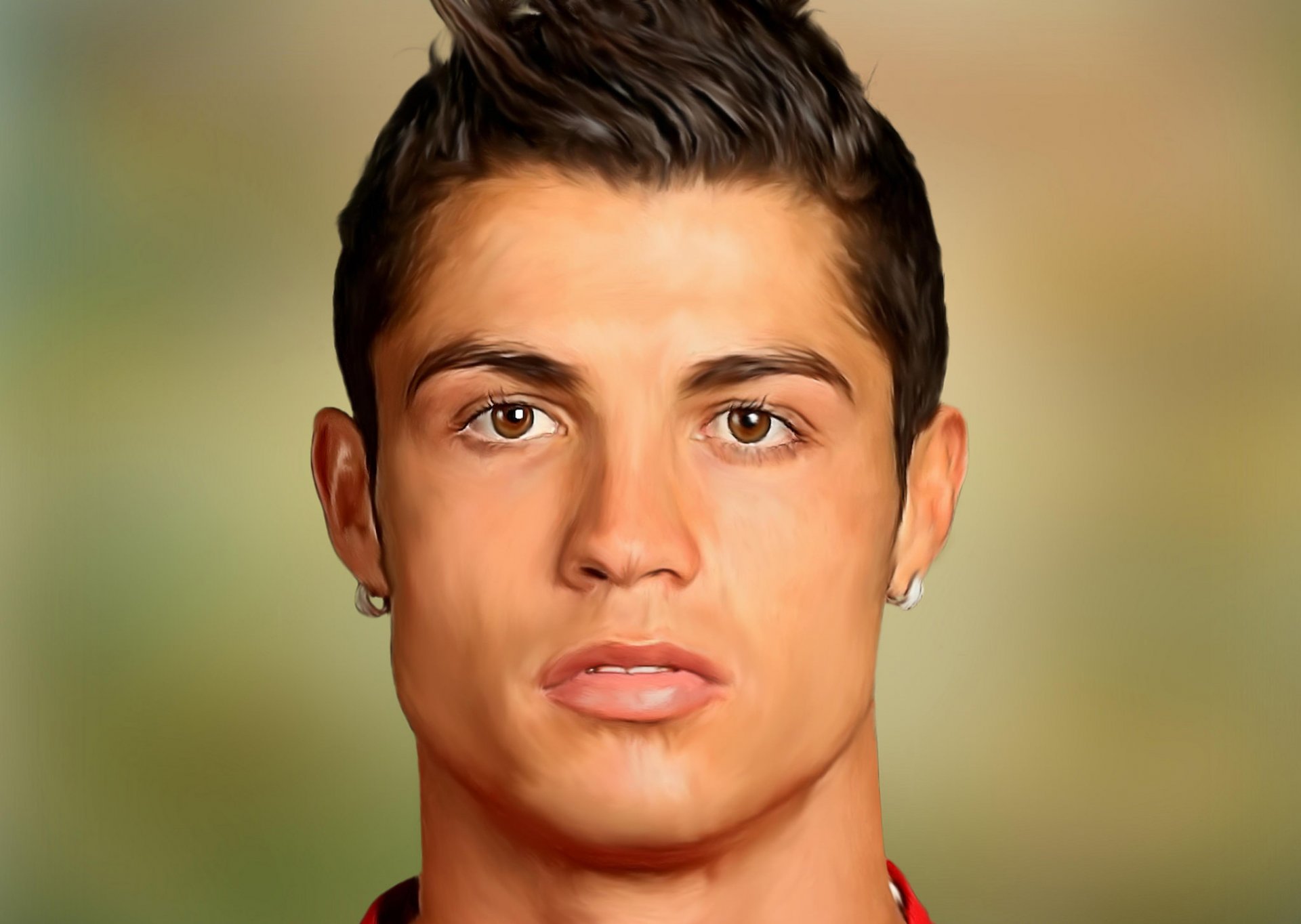 cristiano ronaldo sports football portrait rendering