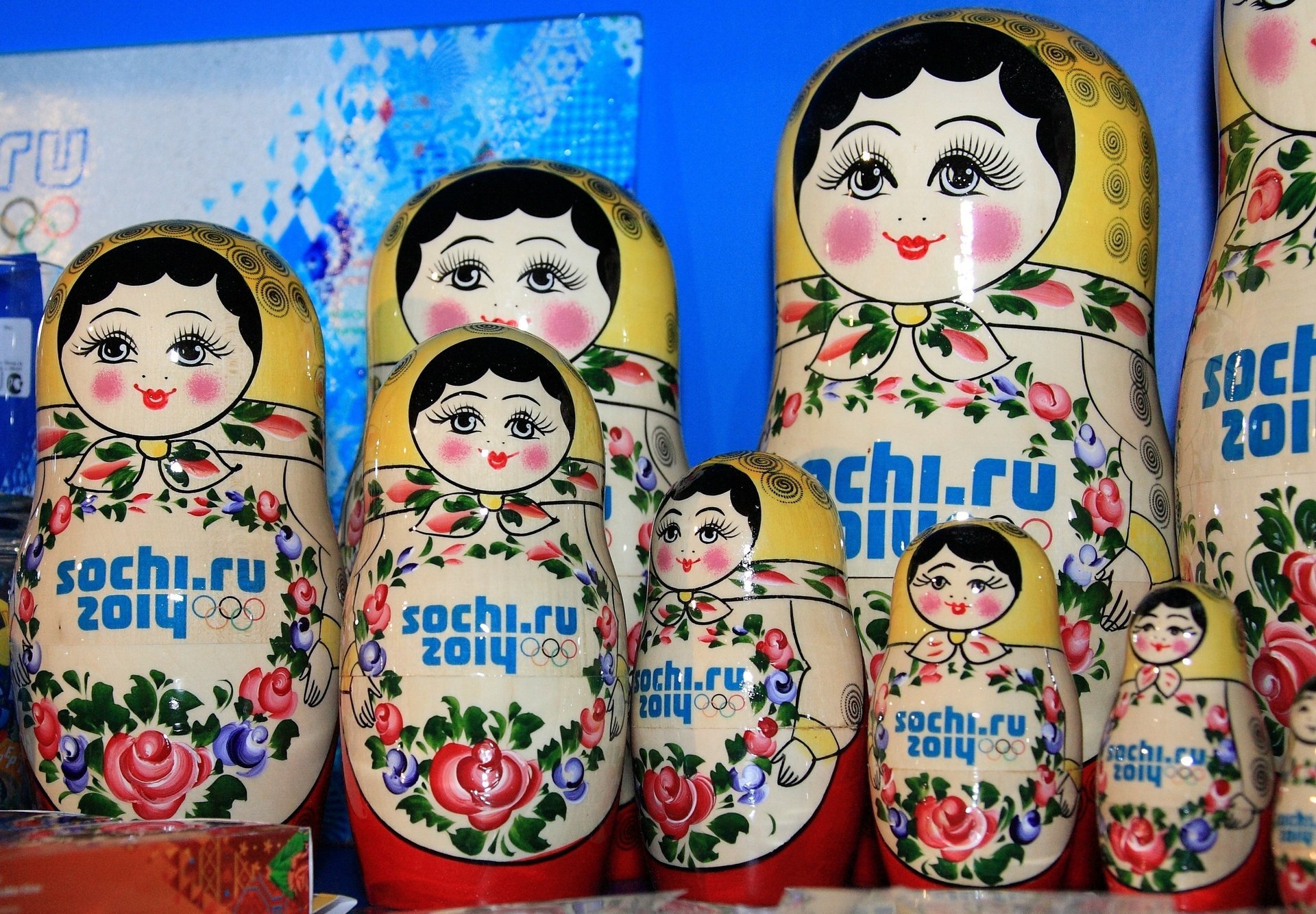 ochi 2014 recuerdos olímpicos matryoshka sochi 2014