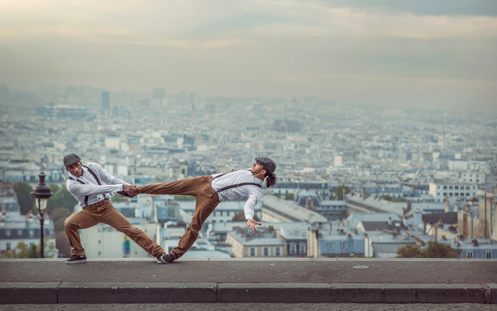 wingz français danseur fond ville paris france