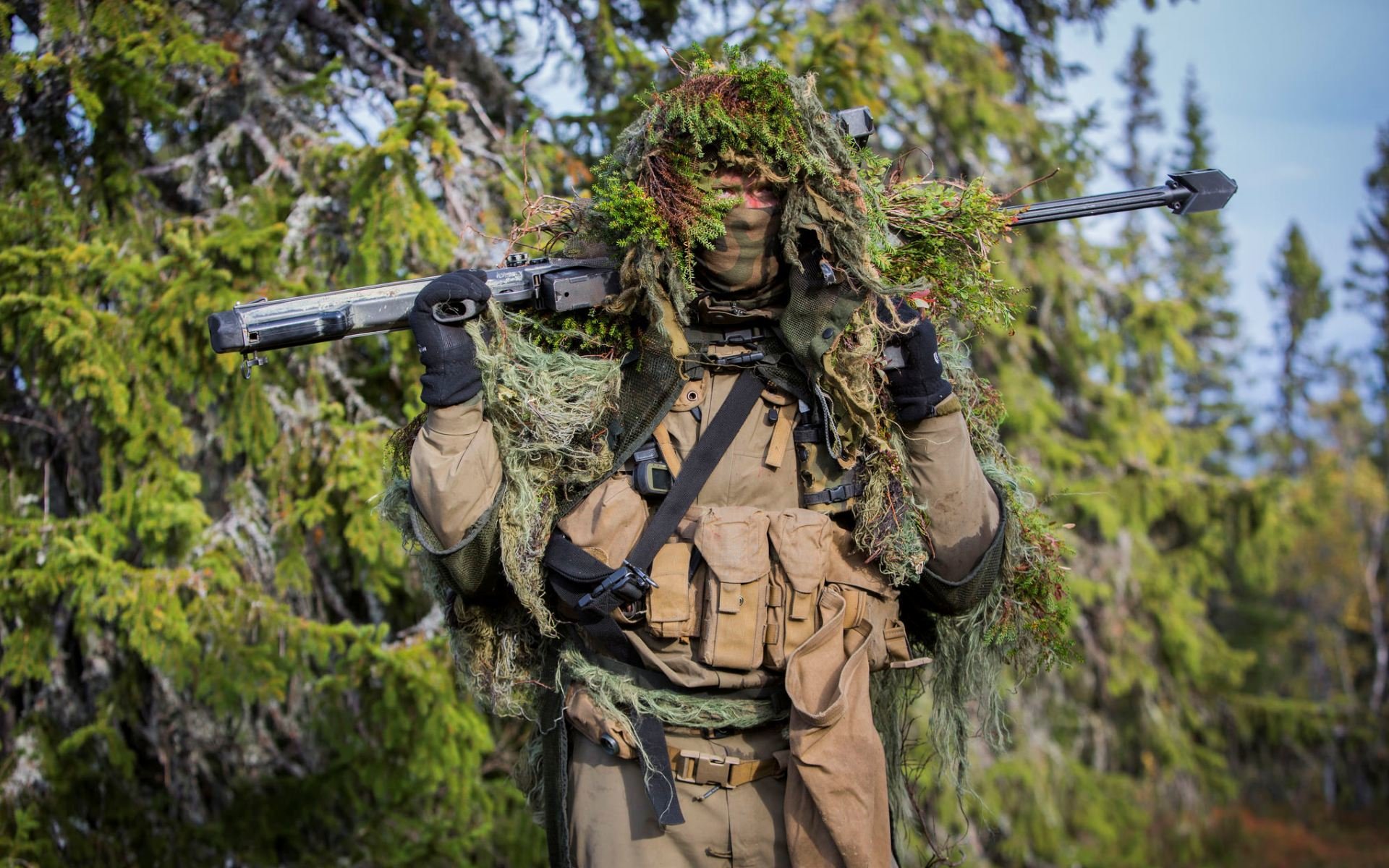 ejército noruego soldados armas