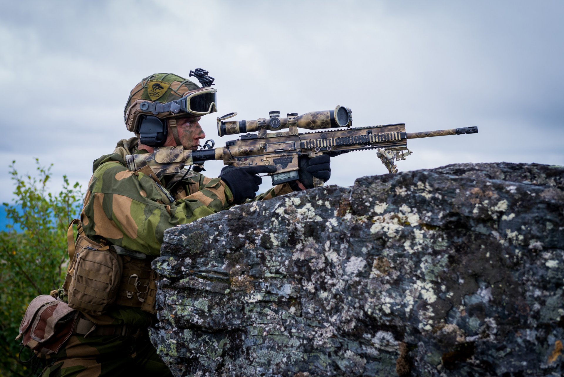 norwegische armee soldat waffe