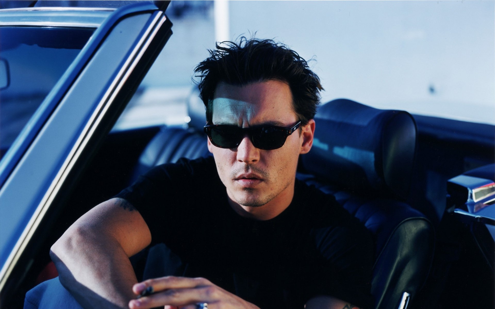 johnny depp gafas coche