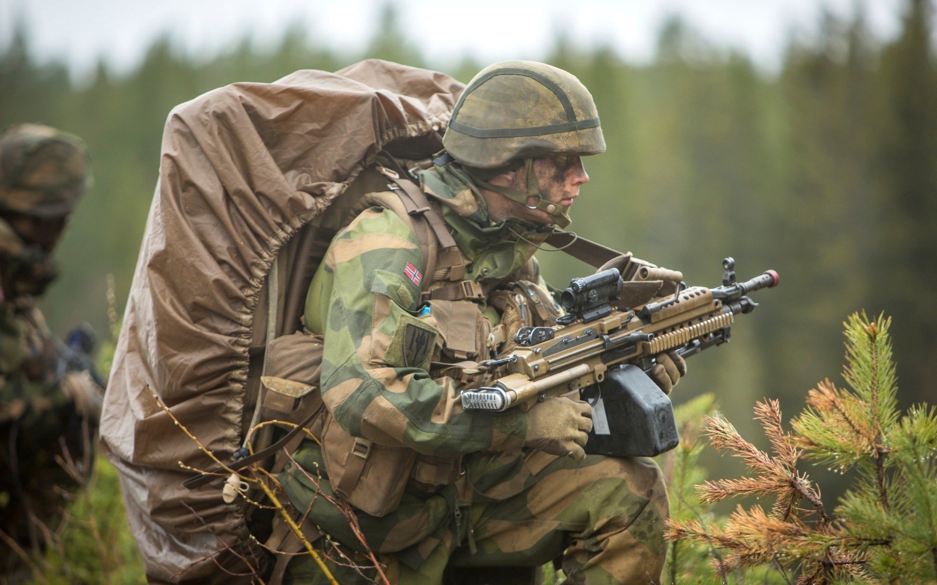 armée norvégienne soldats armes