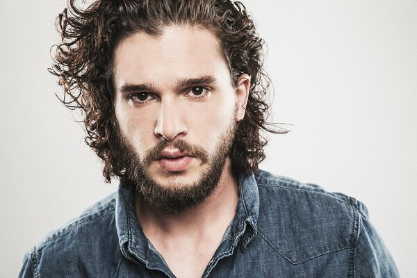 Actor Kit Harington close-up