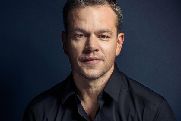 Actor Matt Damon at a photo shoot for the movie The Martian