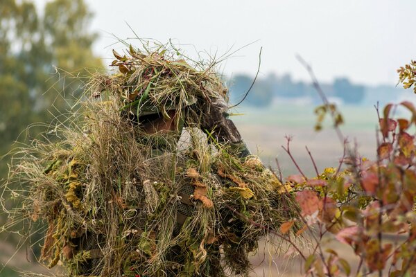 Disguise of Canadian Army soldiers