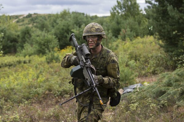 Soldado canadiense en Servicio