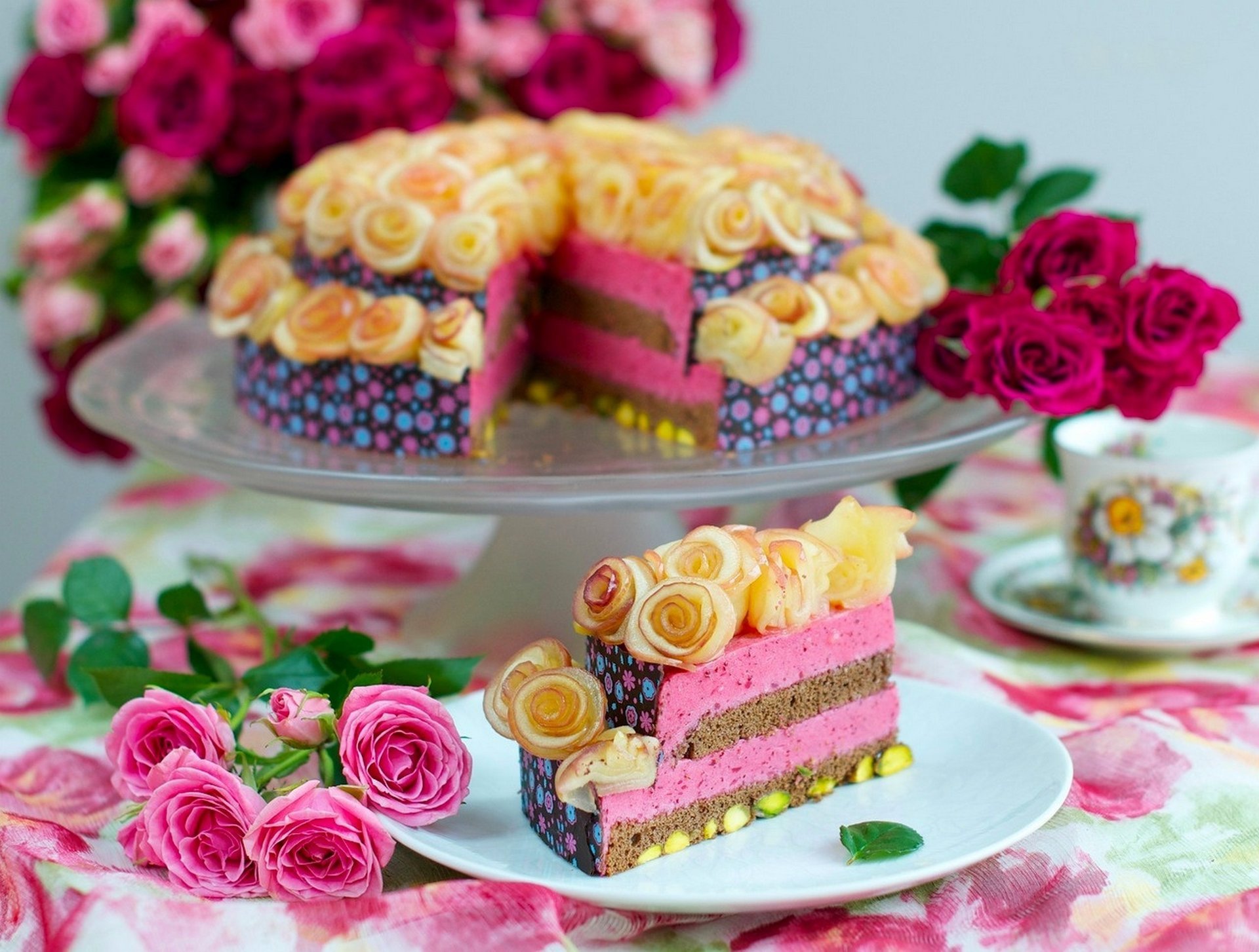 essen dessert kuchen creme tee kaffee tasse kuchen