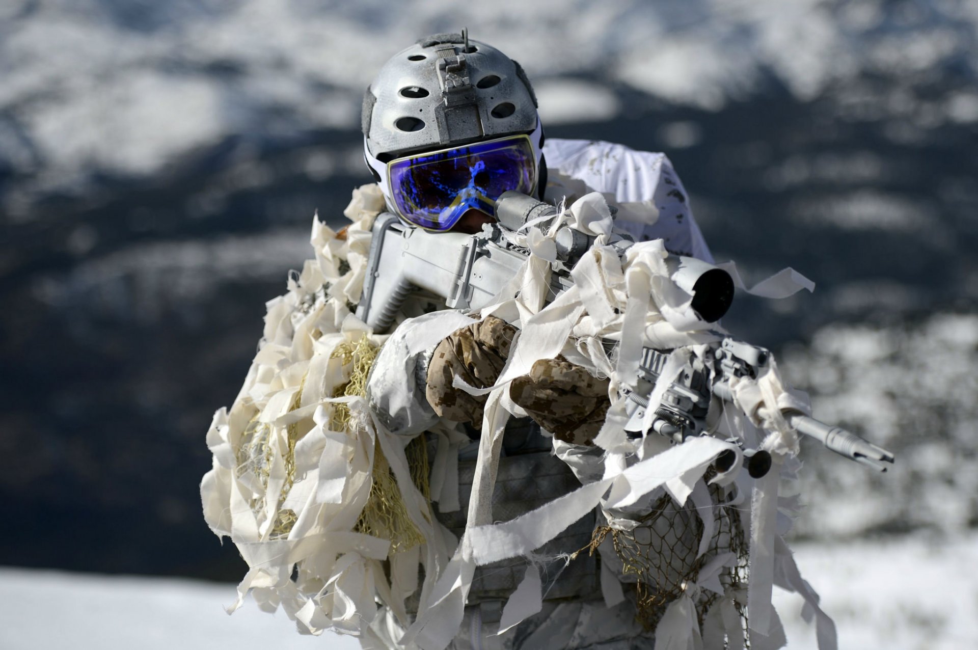 us navy seals żołnierz broń