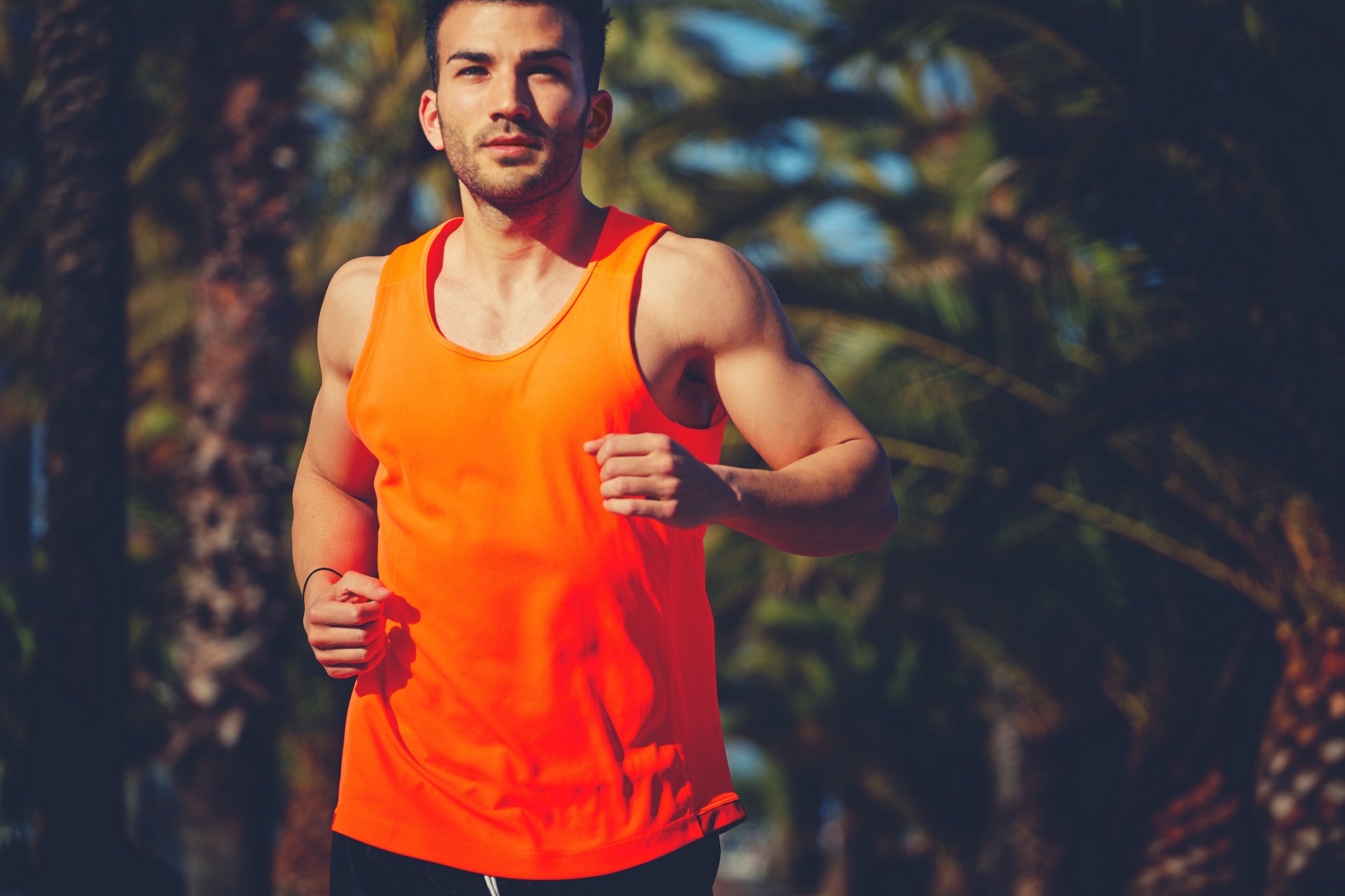 correr gente camiseta hombre