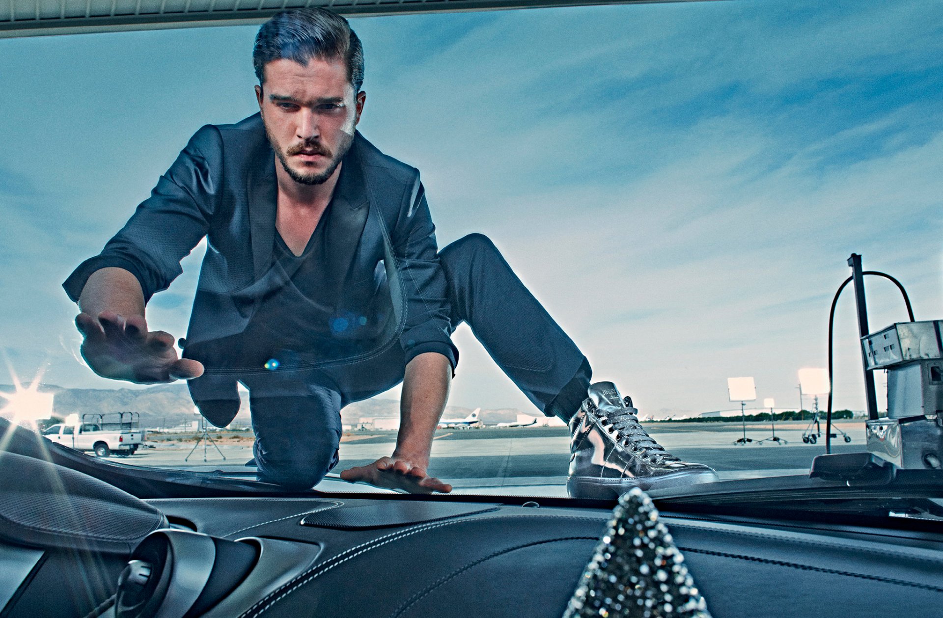 zestaw harrington kit harrington sesja zdjęciowa jimmy choo marka listopad 2014