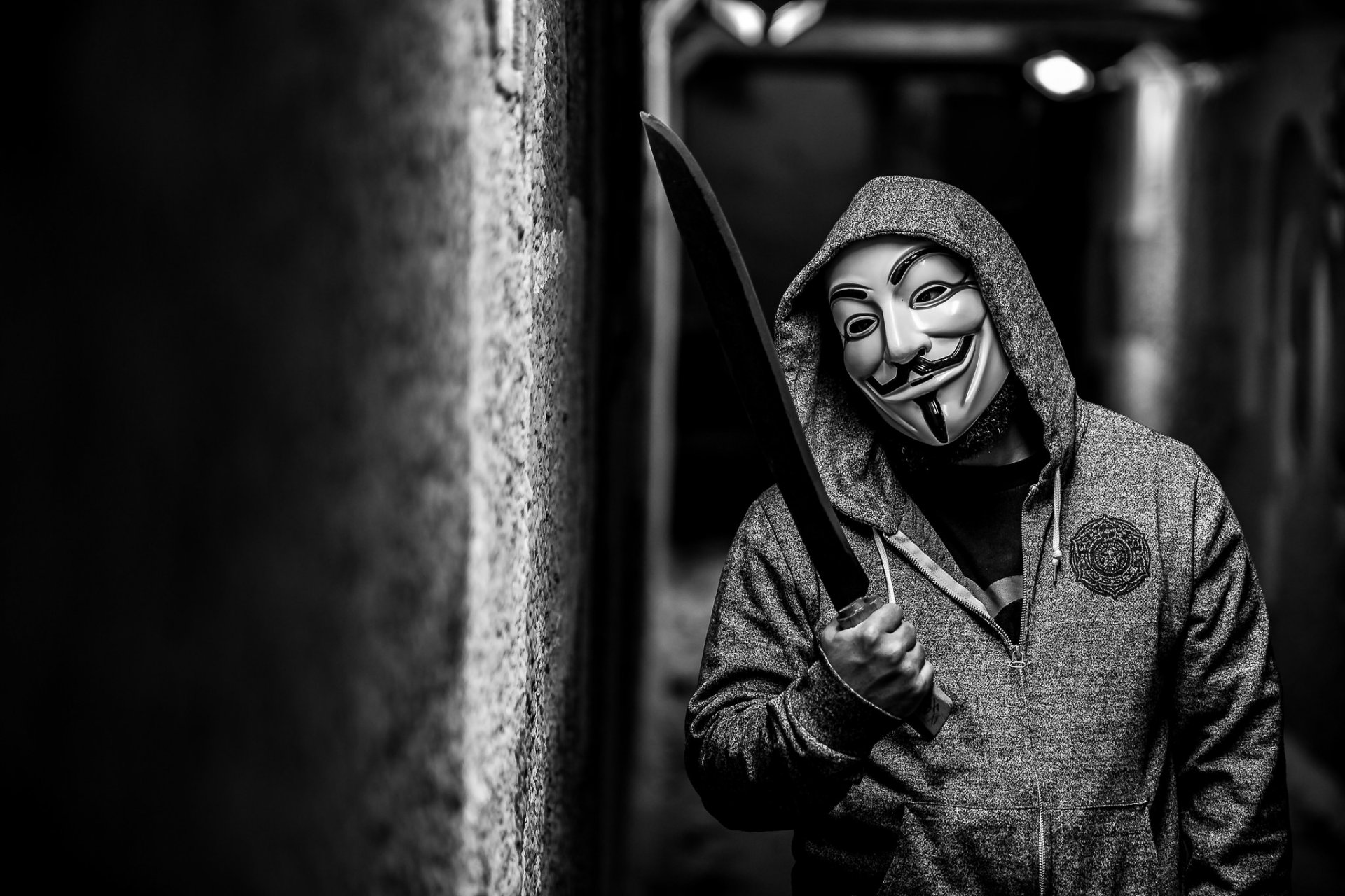 anonym männlich maske machete