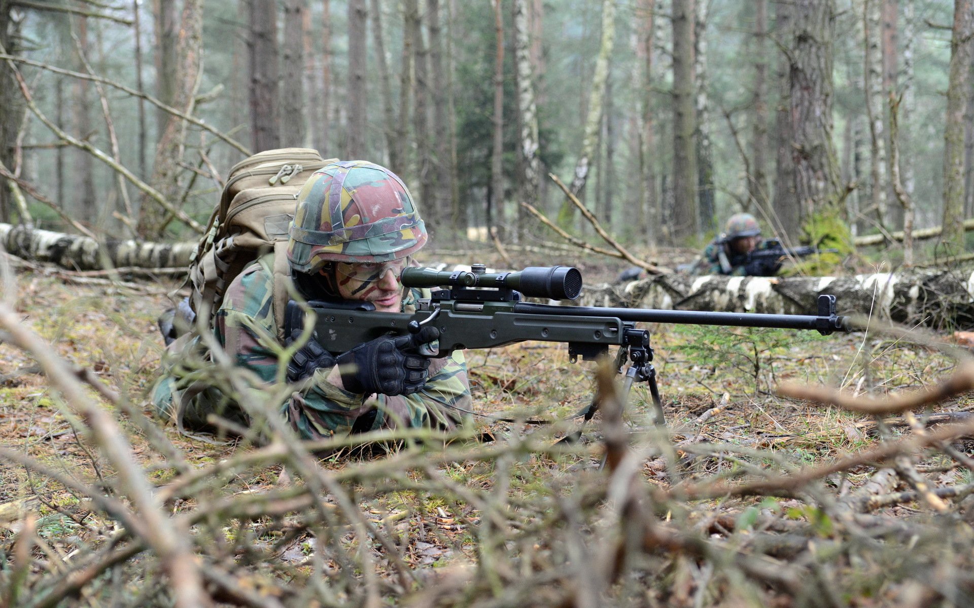 armia belgijska żołnierz snajper