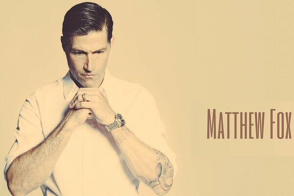 American film and television actor Matthew Fox