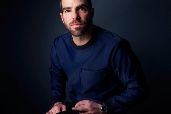 Zachary Quinto at a photo shoot for the film