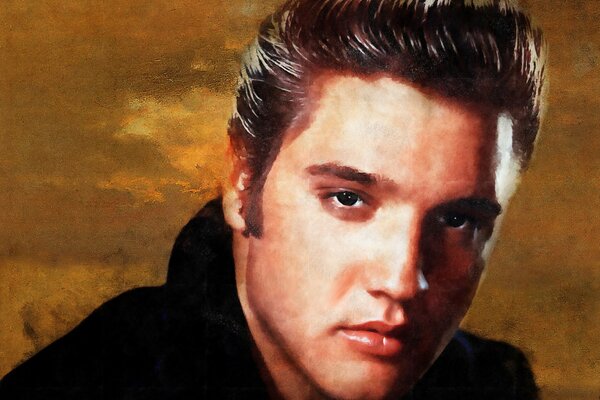 Kunst des berühmten Rock n Roll-Musikers Elvis presley