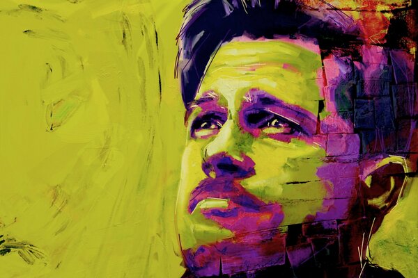 A picture painted by Brad Pitt