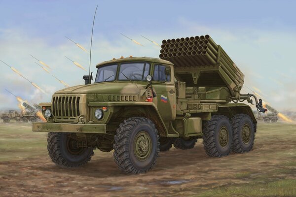 Vehículo de combate soviético para artillería