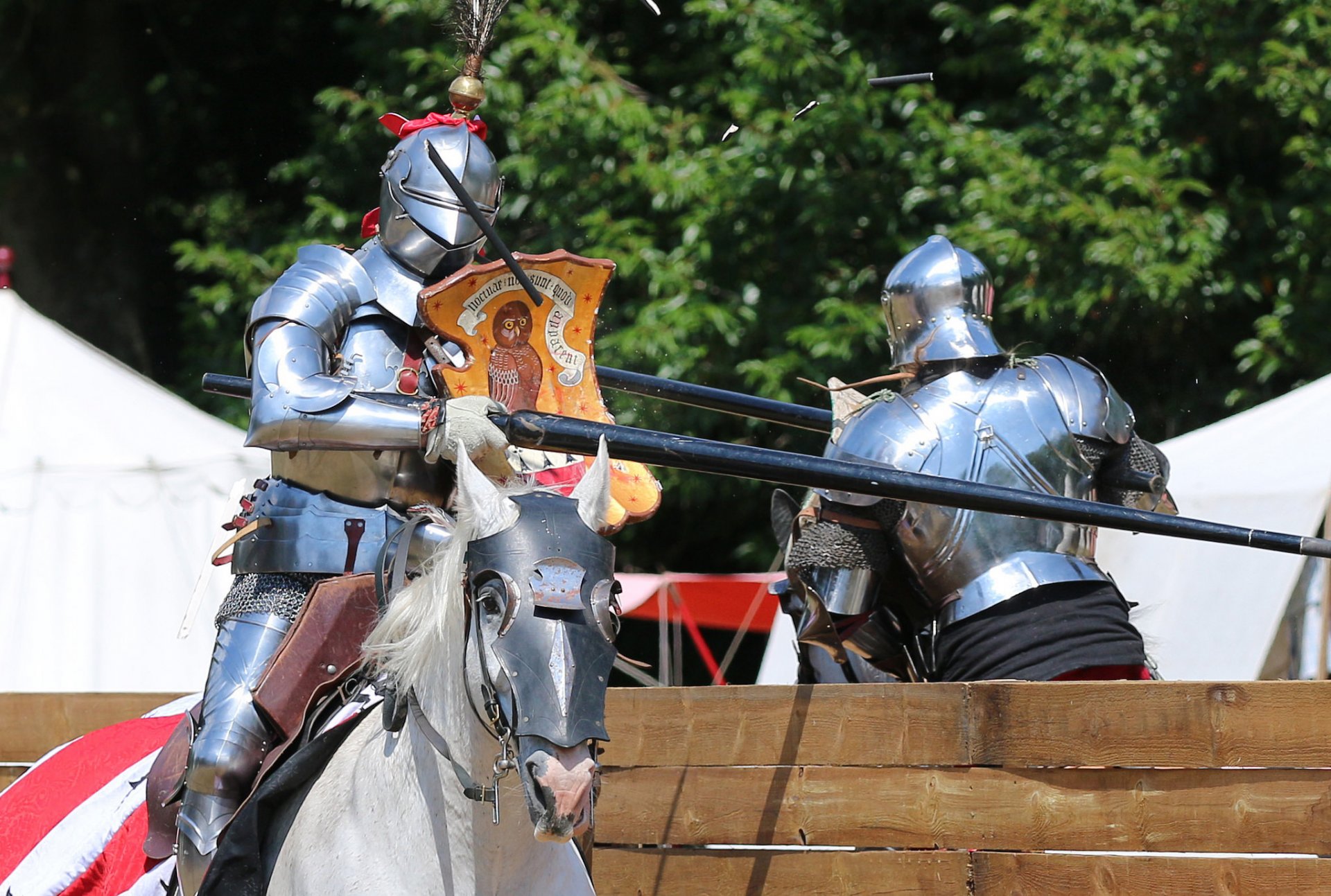 knights armor metal horse horse tournament