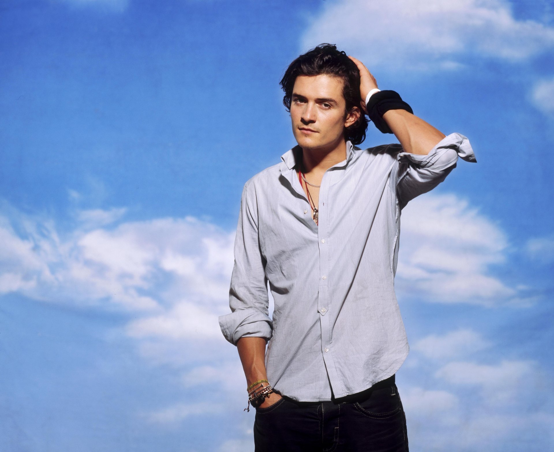 orlando bloom homme chemise