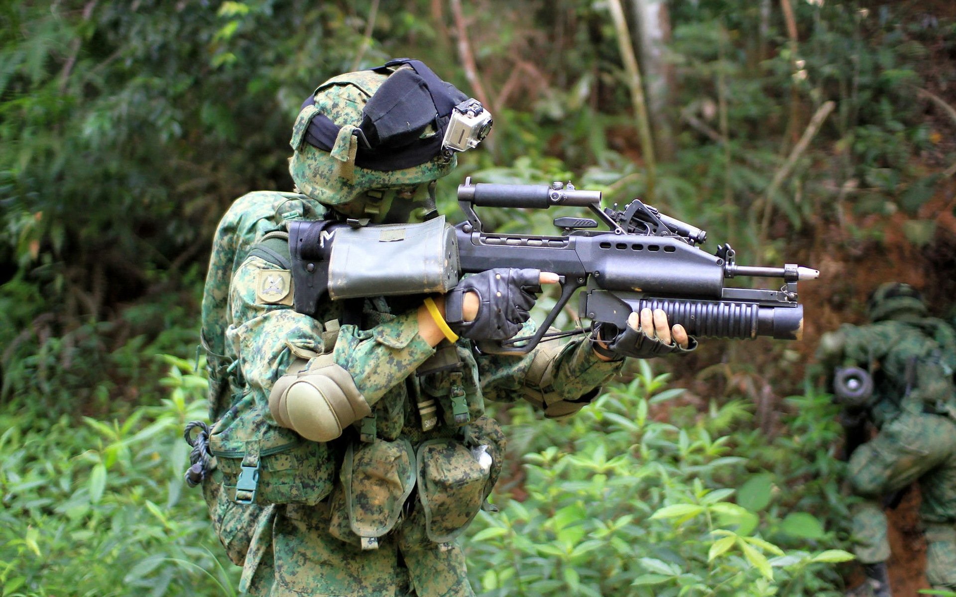 soldado armas ejército de singapur