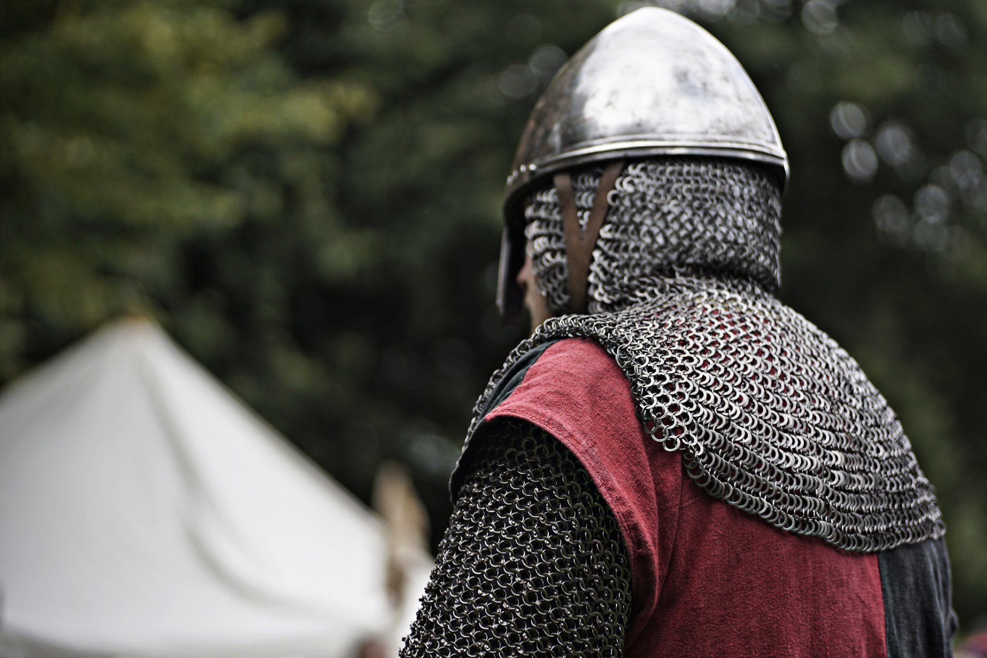 guerrier armure casque cotte de mailles