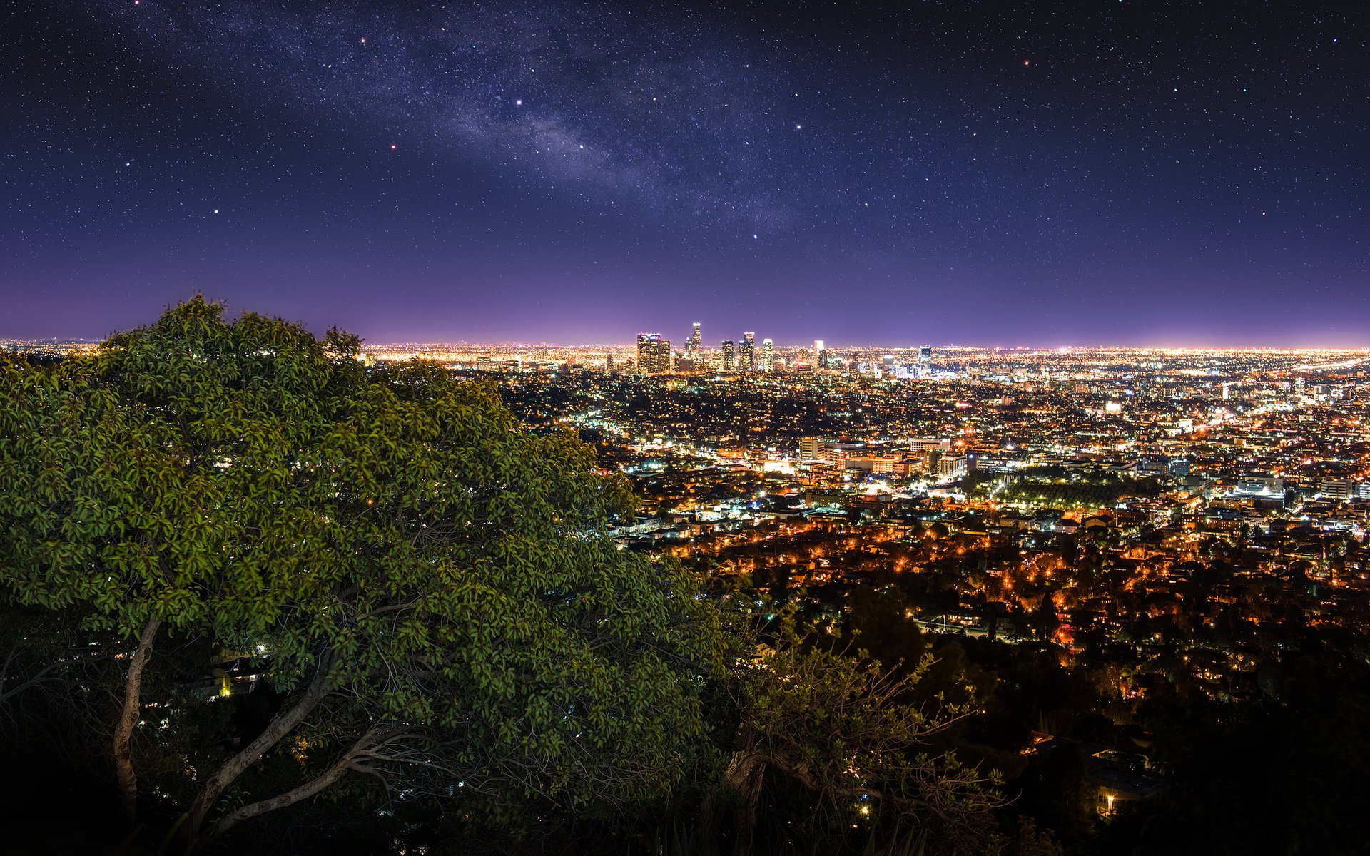 los angeles панорама огни photographer город