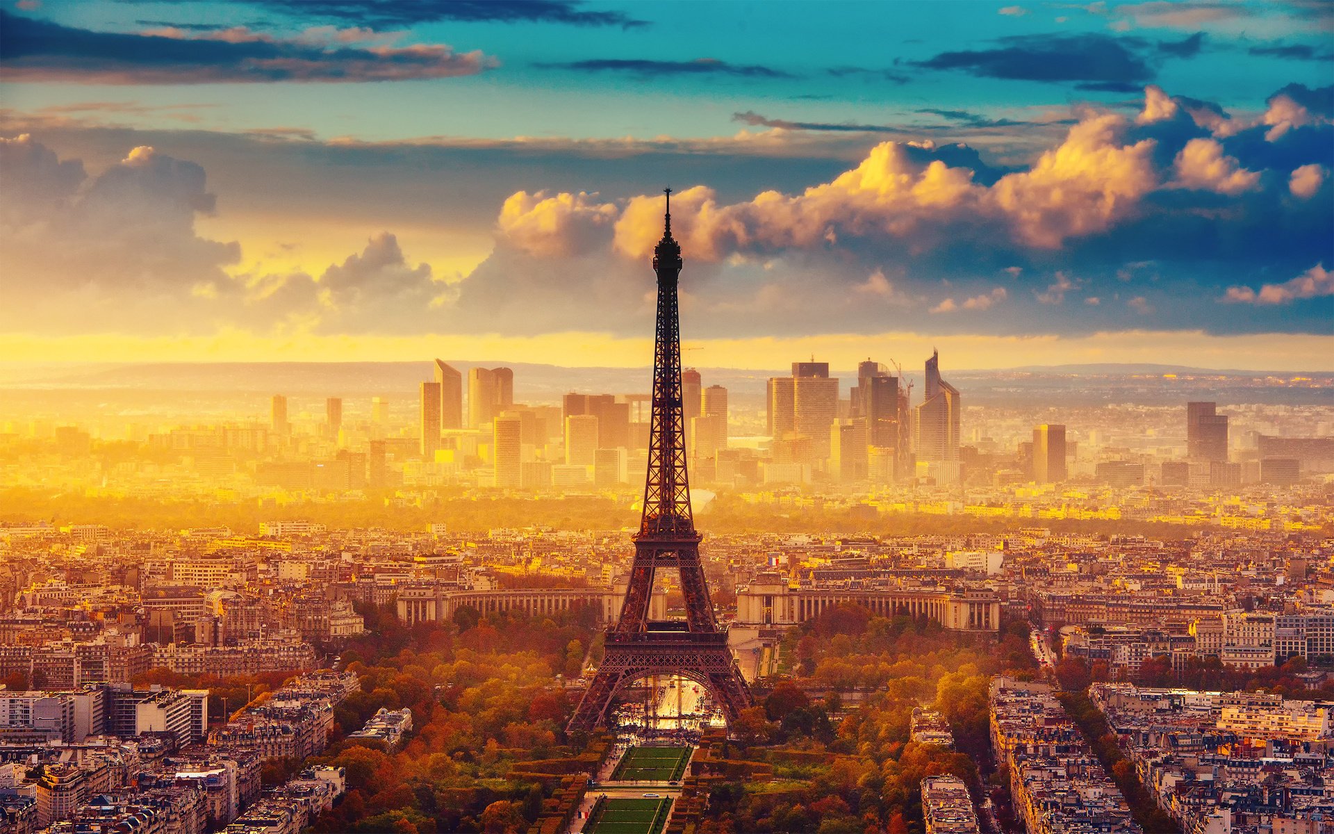 francia parigi torre eiffel autunno cielo città