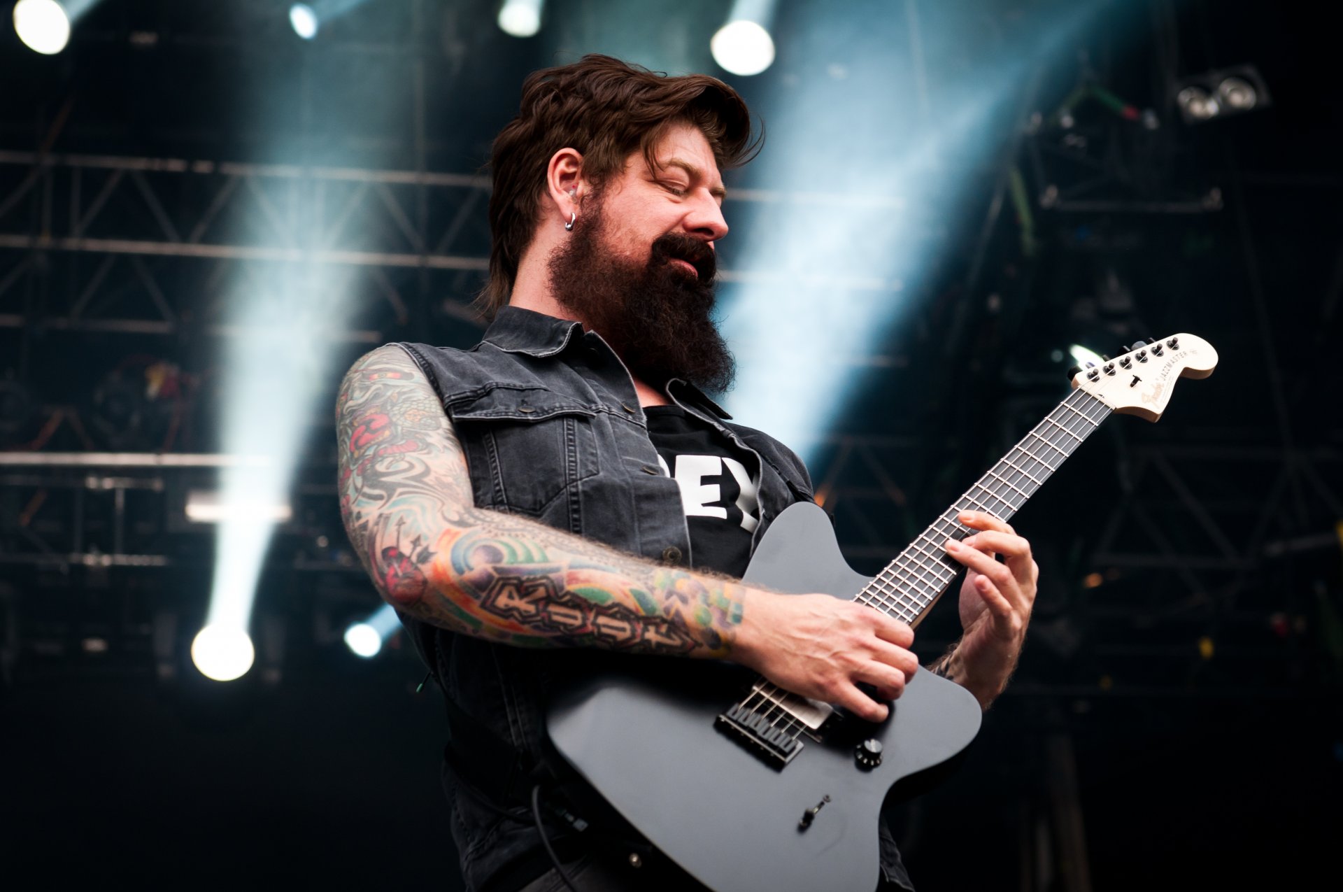 james root music alternative stone sour guitar beard tattoo alternative metal man